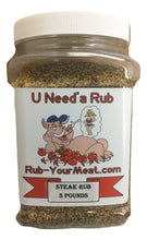 Load image into Gallery viewer, RYM Steak Rub &amp; Seasoning- 3 pounds - Ships Free
