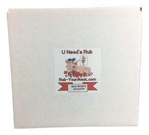 RYM Beef & Hamburger Rub- 25 Pounds - Bulk Box - Shipping Included