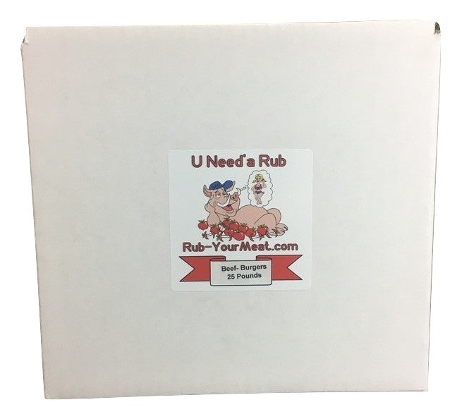 RYM Beef & Hamburger Rub- 25 Pounds - Bulk Box - Shipping Included